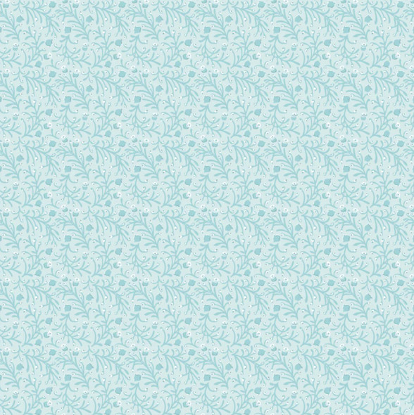 Poppie Cotton| Garden Party GP23308 Love The Lillies Sky | SOLD BY THE HALF-YARD